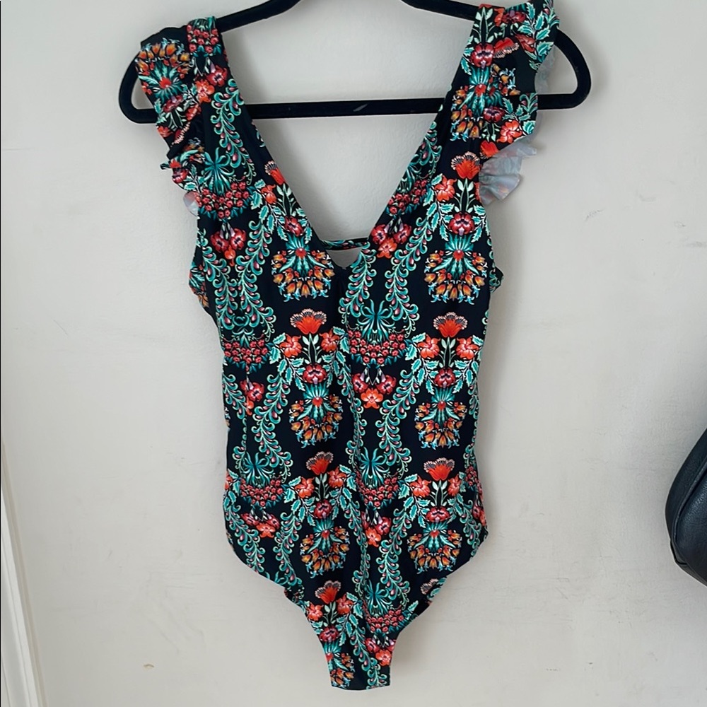 Floral Patterned Swimsuit